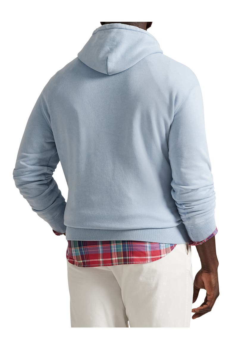 Big & Tall Bear Fleece Pullover Hoodie, Alternate, color, BLUE