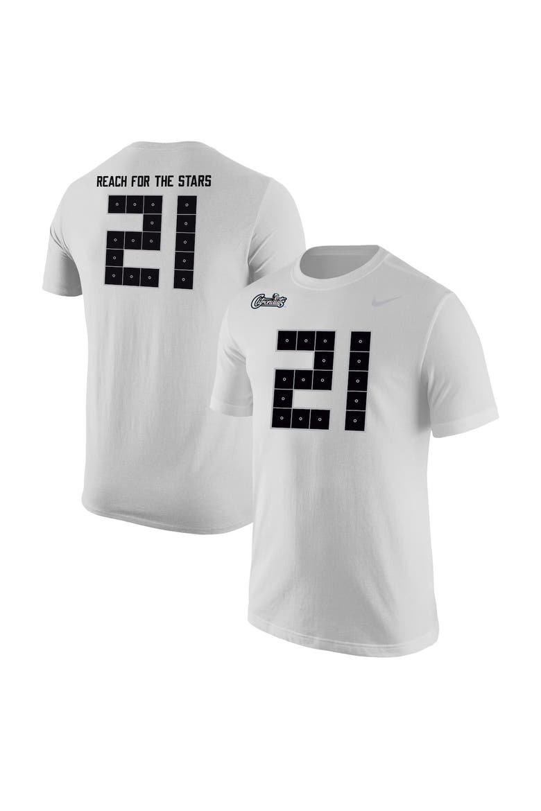 Men's Nike #21 White UCF Knights Space Game Jersey T-Shirt, Main, color, White