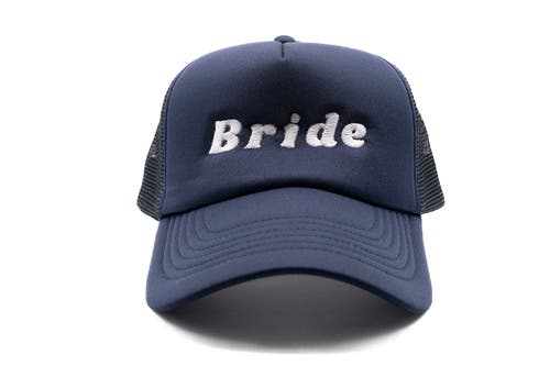 Rey To Z Bride Foam Trucker Hat In Blue