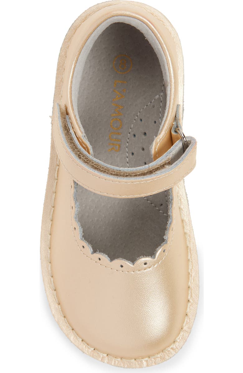 L'AMOUR Caitlin Scallop Mary Jane, Alternate, color, Champagne