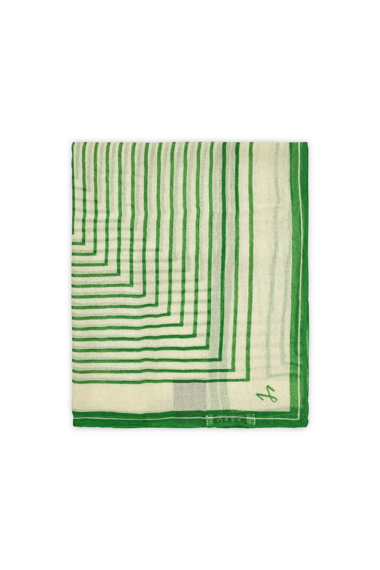 Featherlight Striped Scarf, Alternate, color, Mint Green