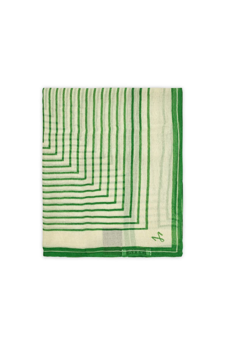 Masai Copenhagen Featherlight Striped Scarf, Alternate, color, Mint Green