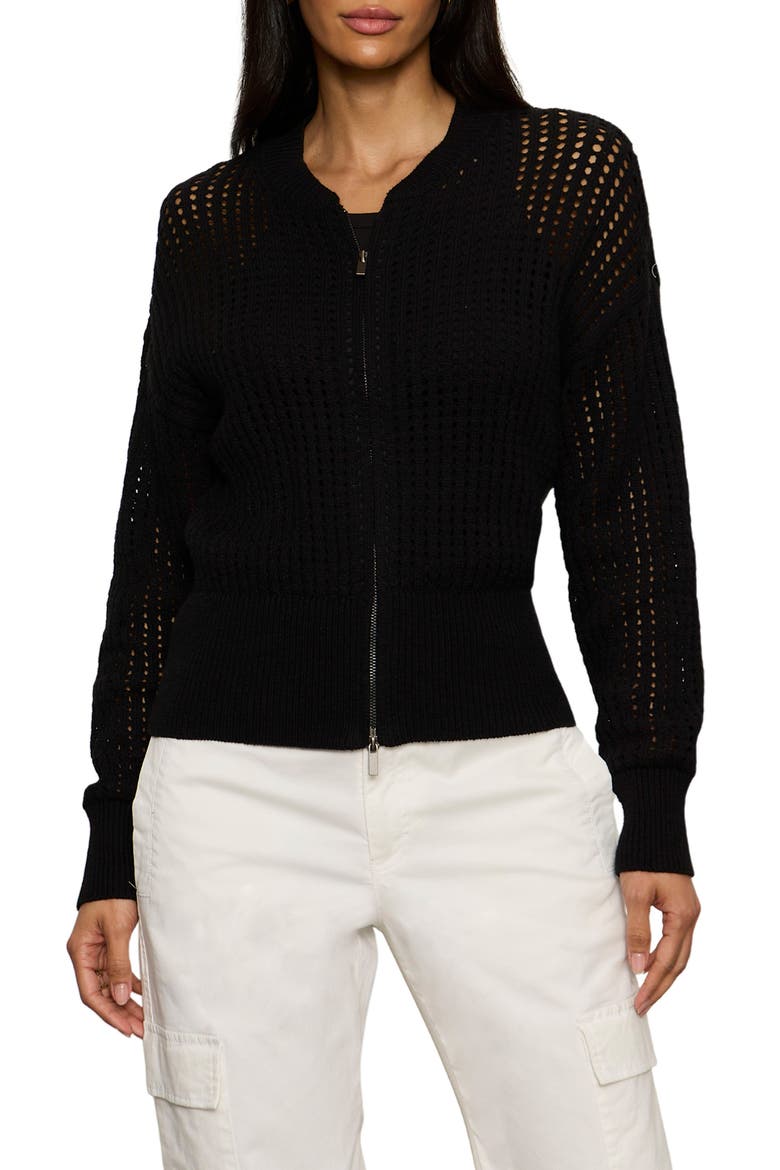 Laguna Openwork Sweater, Main, color, BLACK