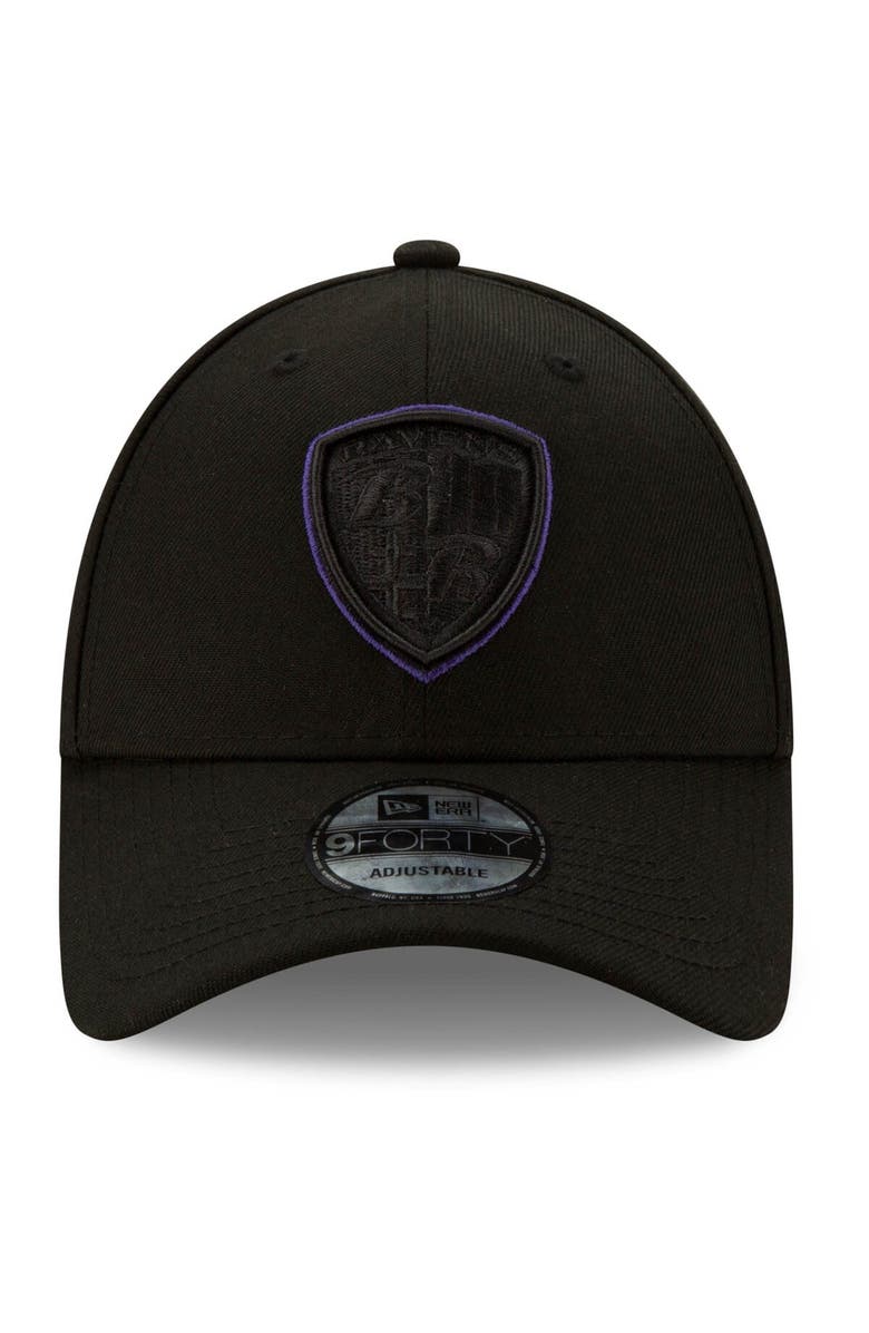 New Era Men's New Era Black Baltimore Ravens Alternate Logo Momentum 9FORTY Adjustable Snapback Hat, Alternate, color, 