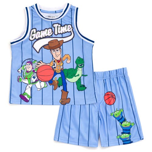 Disney Athletic Tank Top & Shorts Set In Blue