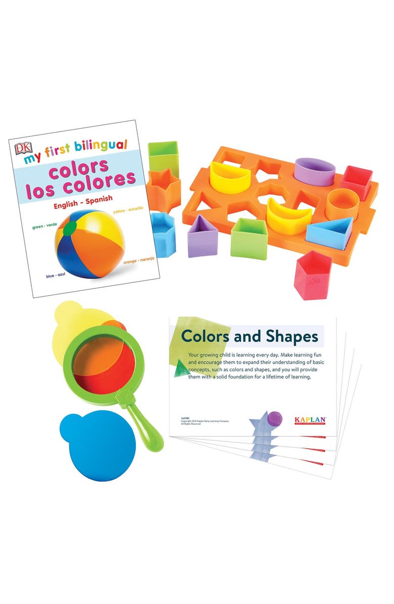 Kaplan Early Learning Company Colors & Shapes Learning Kit - Bilingual, Main, color, Multicolor