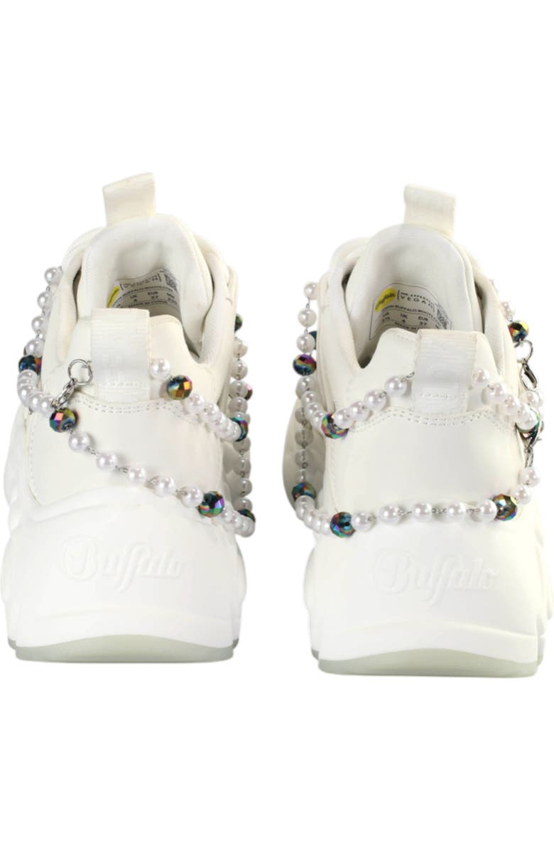 Buffalo Boots Binary Charm Sneaker, Alternate, color, Pearl White