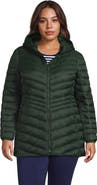 Lands' End Plus Size Wanderweight Packable Down Long Jacket