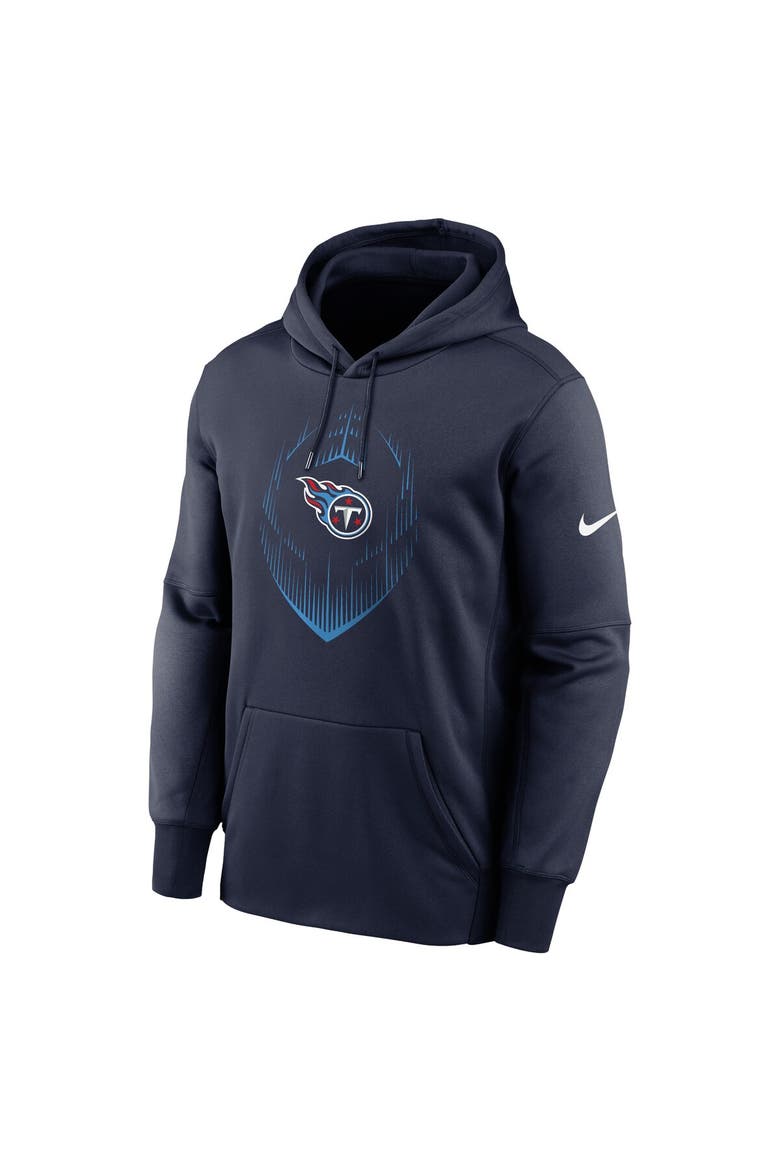 Men's Nike Navy Tennessee Titans Icon Performance Pullover Hoodie, Alternate, color, Navy