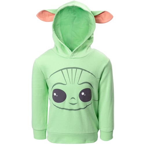 Star Wars Baby Yoda The Mandalorian Cosplay Pullover Hoodie in Green 