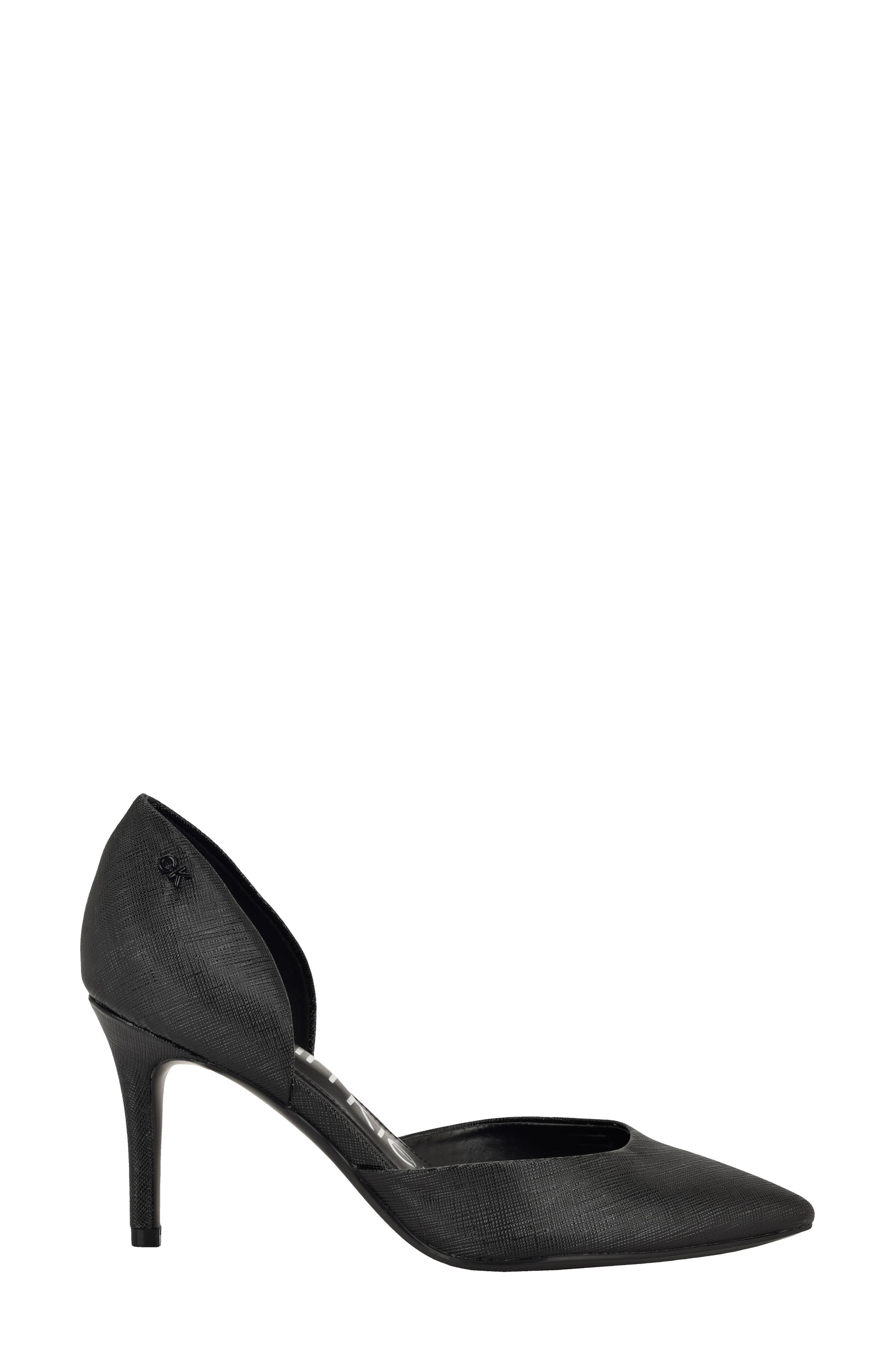 Gloria d'Orsay Pump, Alternate, color, BLACK FABRIC