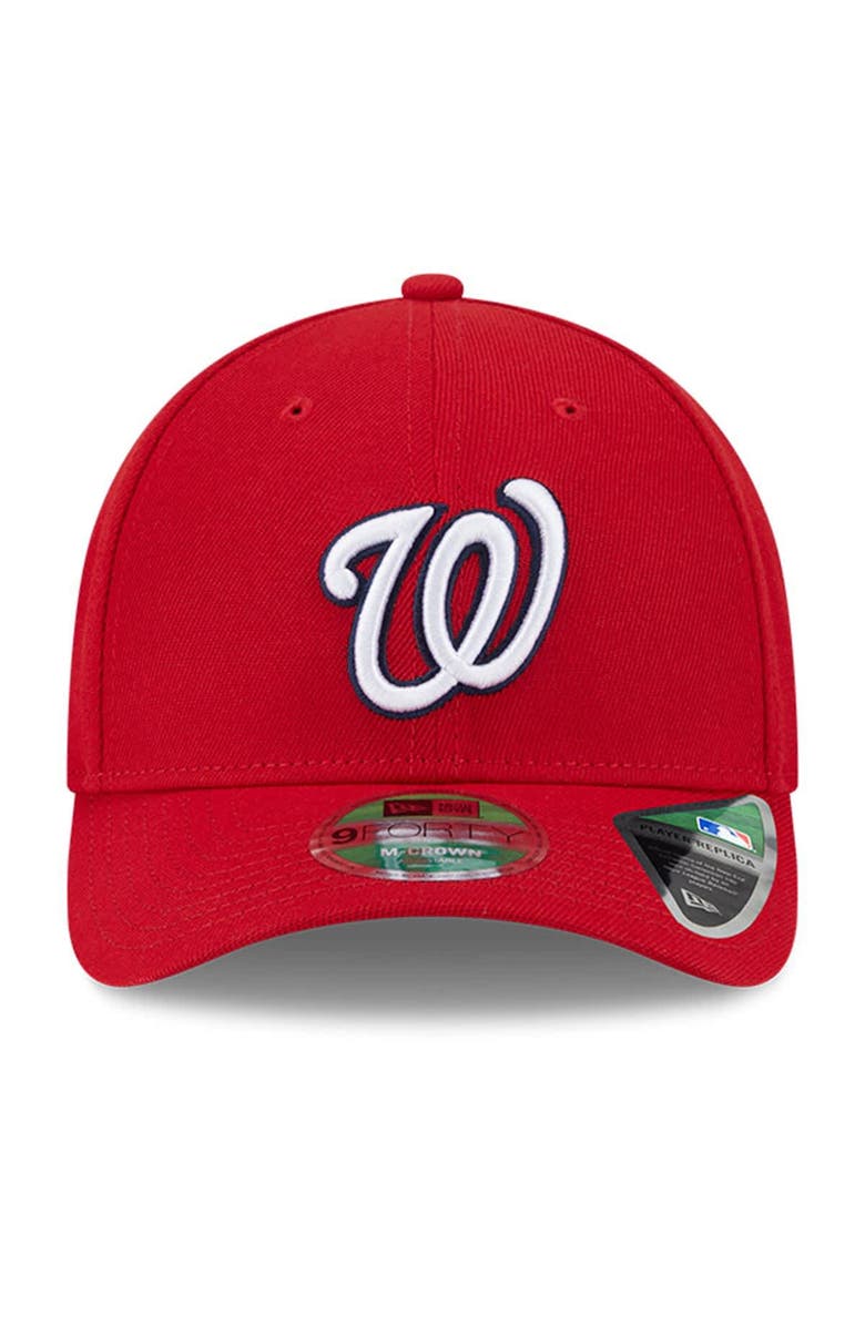 New Era Men's New Era Red Washington Nationals Player Replica 9FORTY Adjustable Hat, Alternate, color, Red
