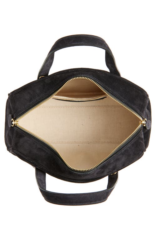 Liffner Mini Leather Bowling Crossbody Bag In Black