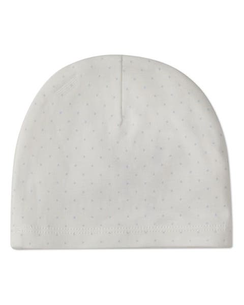 Put A Bow On It Cotton Polka Dot Knit Beanie (Baby)