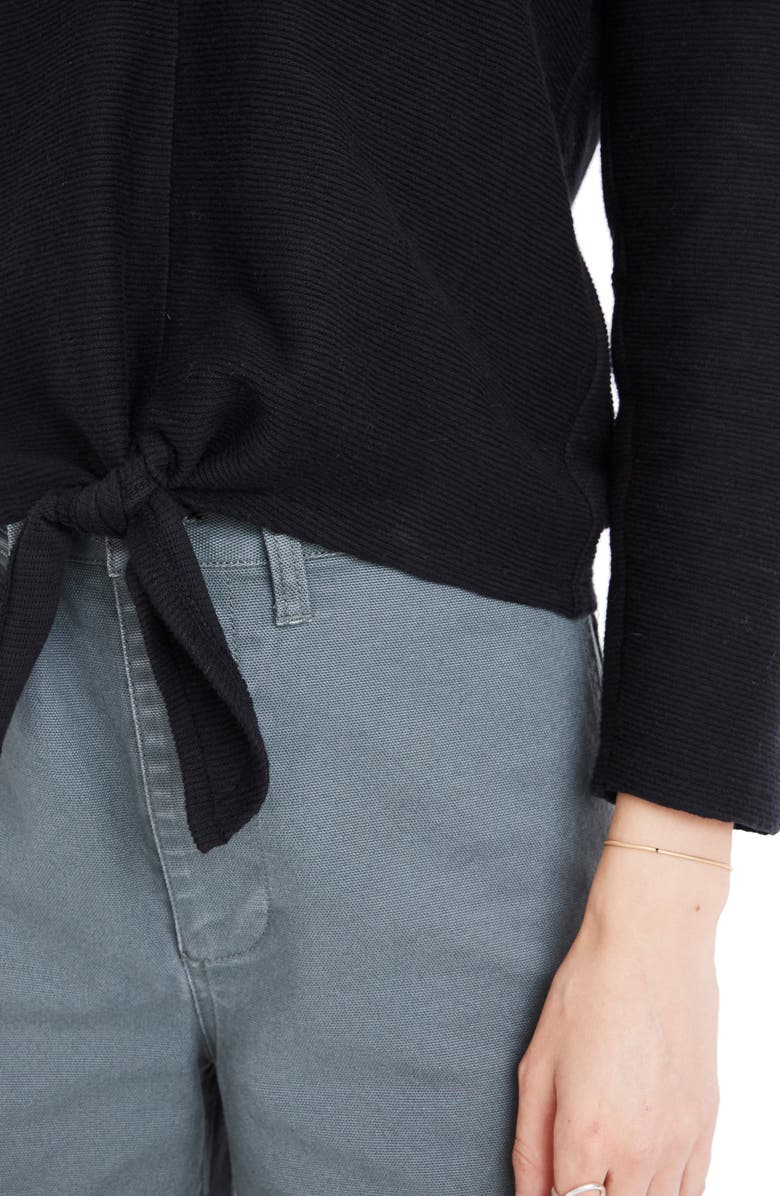 Madewell Texture & Thread Tie Front Top, Alternate, color,