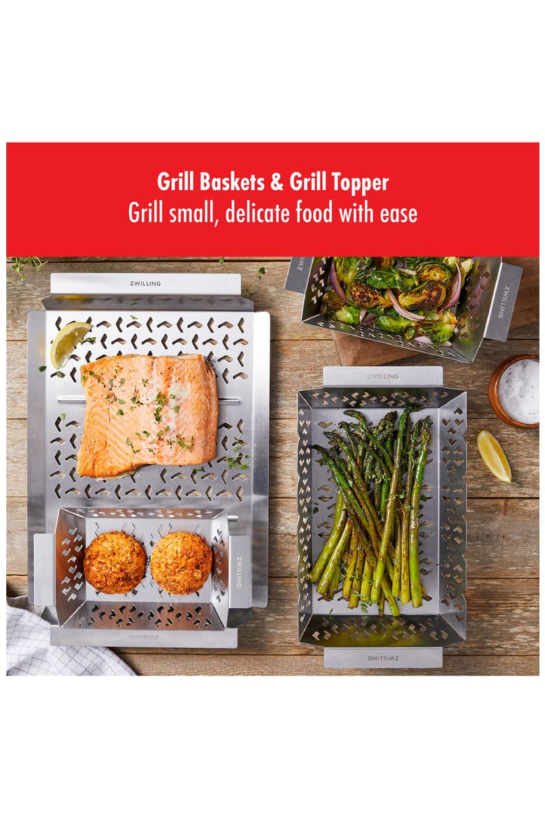 Barbecue 13-Piece Accessories Set, Alternate, color, STAINLESS STEEL