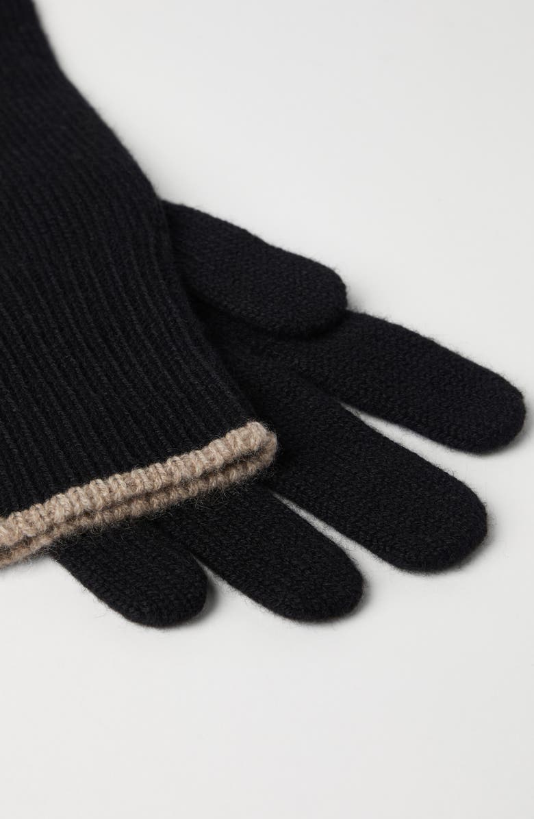 Brunello Cucinelli Cashmere knit gloves, Alternate, color, 