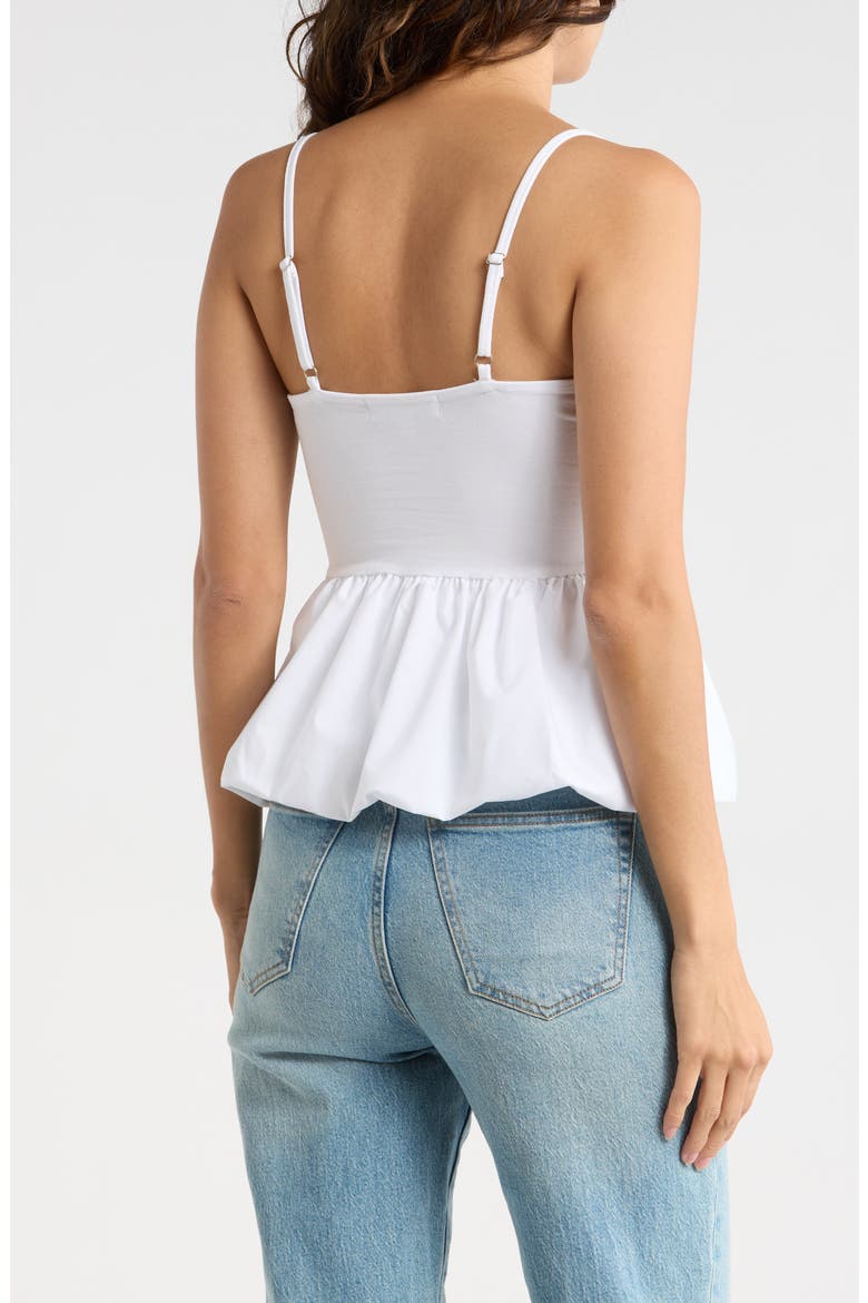 Bubble Hem Camisole, Alternate, color, WHITE