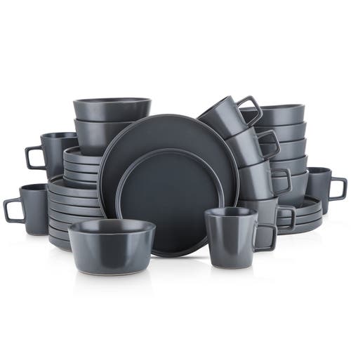 Stone Lain Celina Stoneware 32-piece Dinnerware Set In Blue