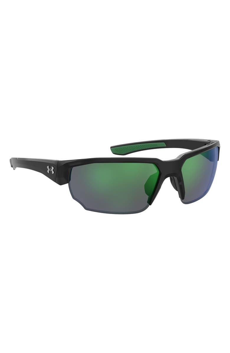 Under Armour 70mm Polarized Oversize Sport Sunglasses, Alternate, color,