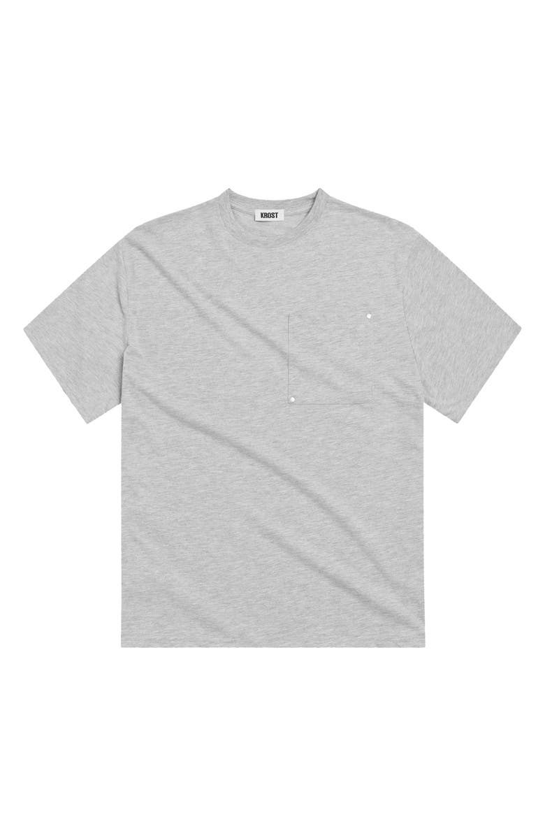 KROST Rivet Pocket Cotton Blend T-Shirt, Alternate, color, Dark Heather Gray