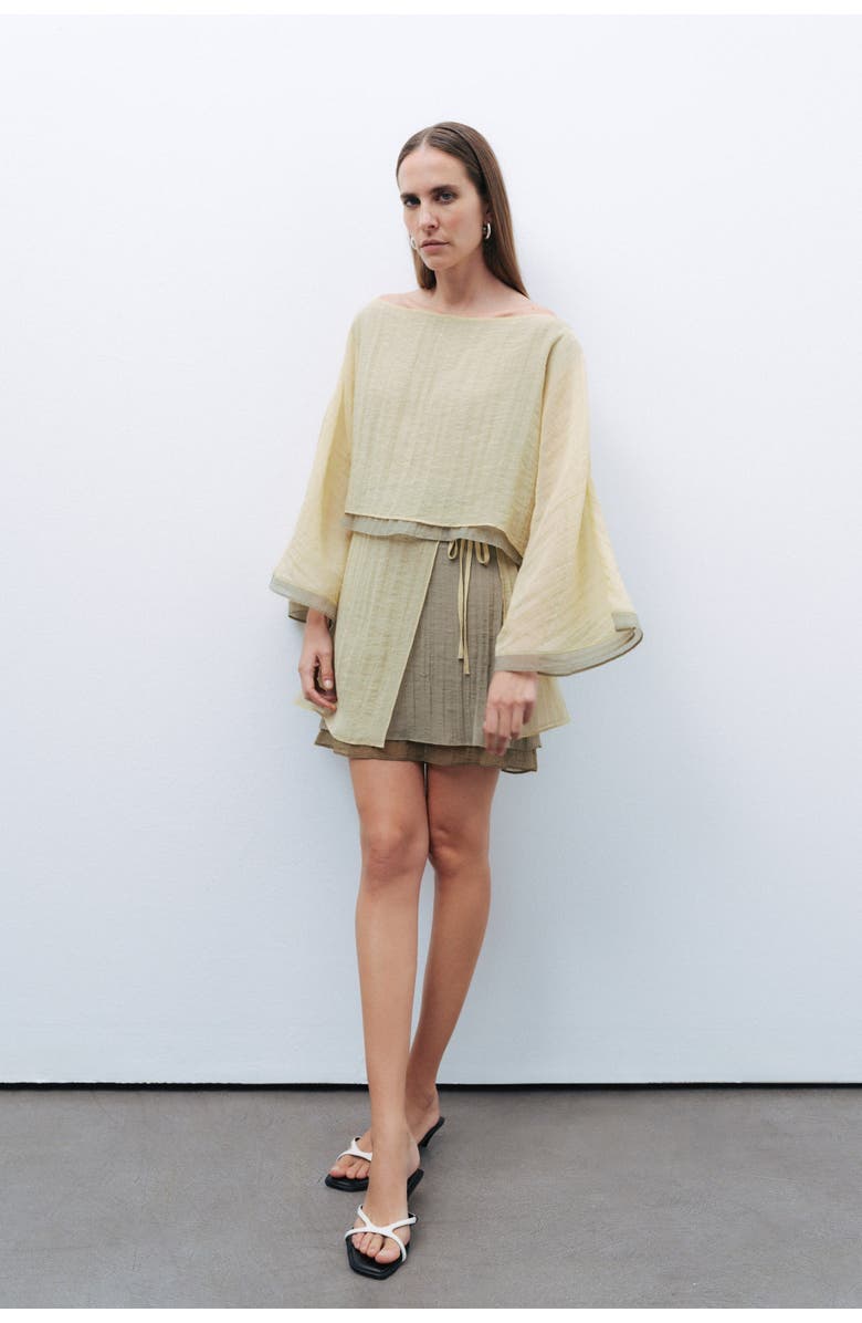 Nocturne Mini Skirt with Tie Detail, Alternate, color, 