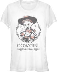 Toy Story 5 Junior's Cowgirl Baddie Badge Short Sleeve Graphic T-Shirt