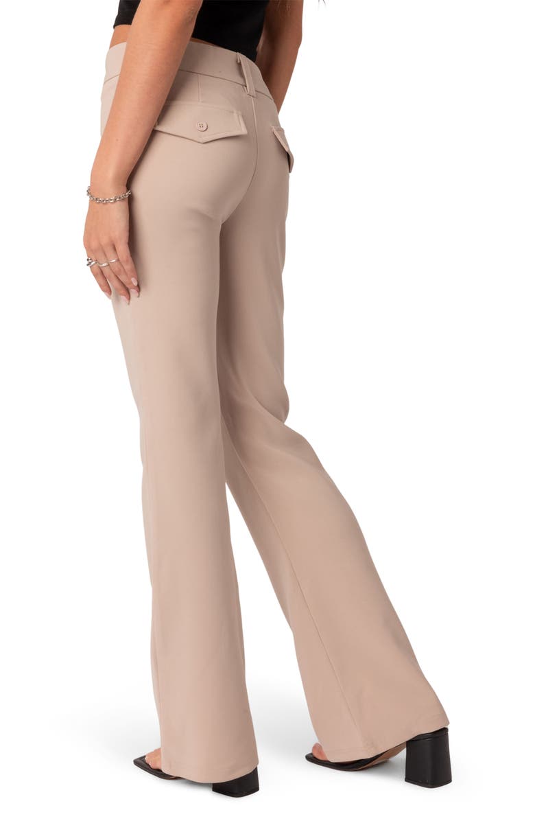 EDIKTED Enzo Flare Leg Trousers, Alternate, color, 