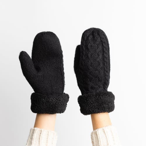 Hat Attack Flurry Lined Mitten In Black