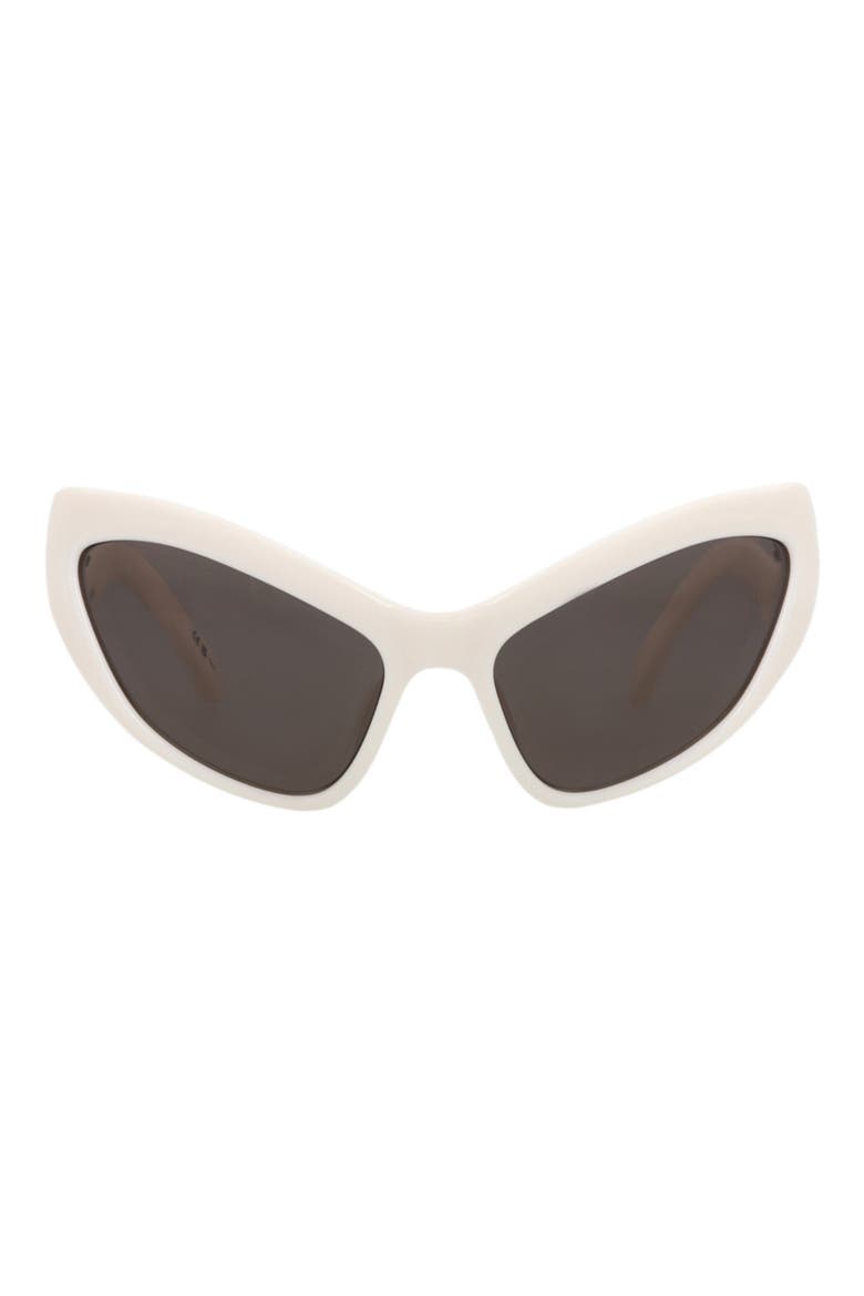 59mm Cat Eye Sunglasses, Main, color, IVORY IVORY GREY