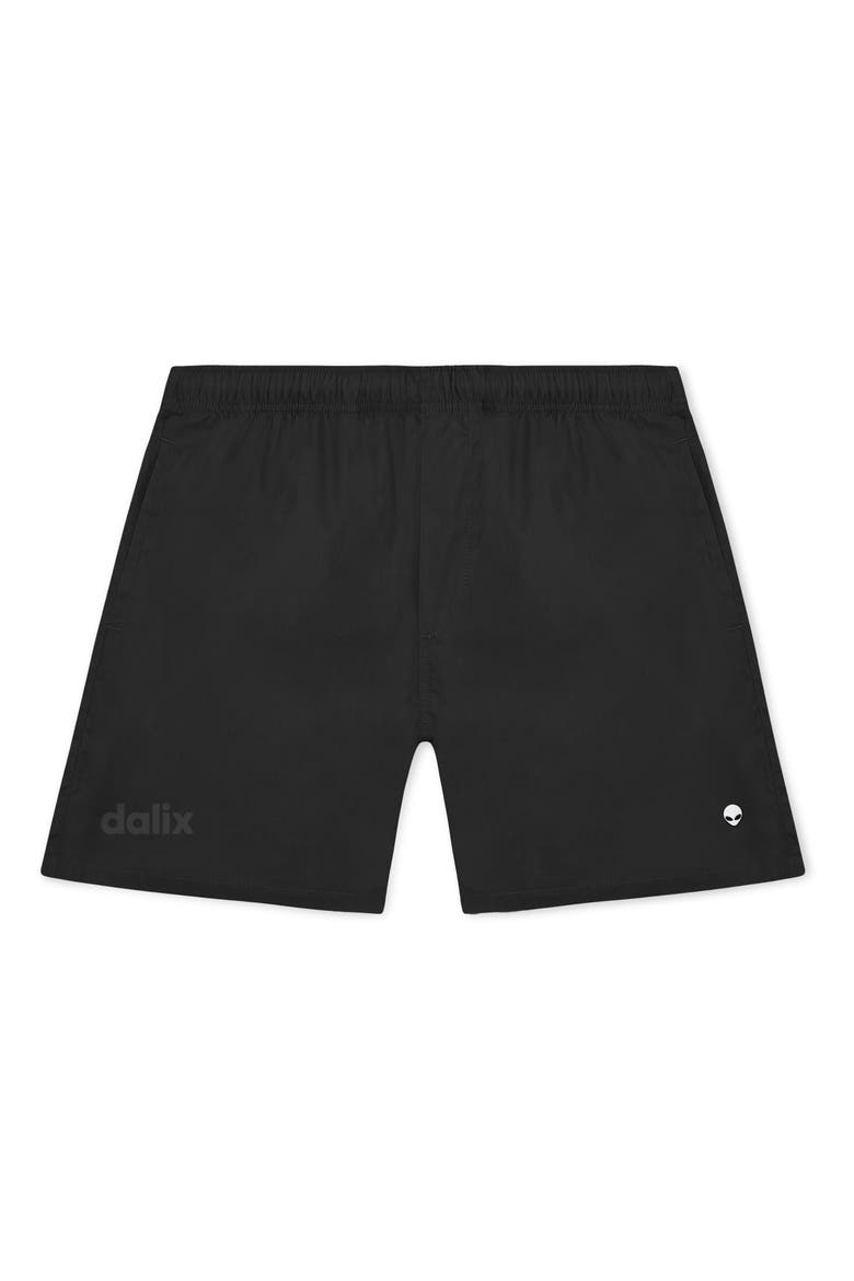 Mens Lil Alien Midweight Beach Short, Alternate, color, Black
