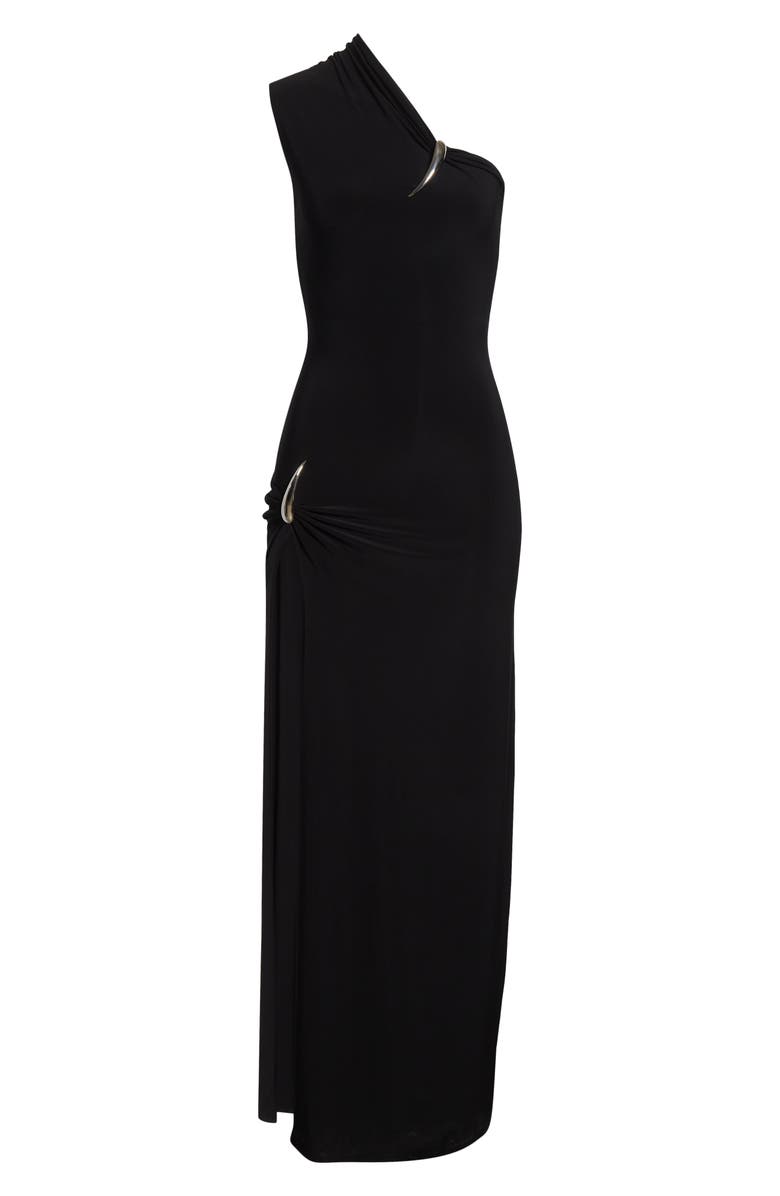 GRACE LING Claw One-Shoulder Jersey Dress, Alternate, color,