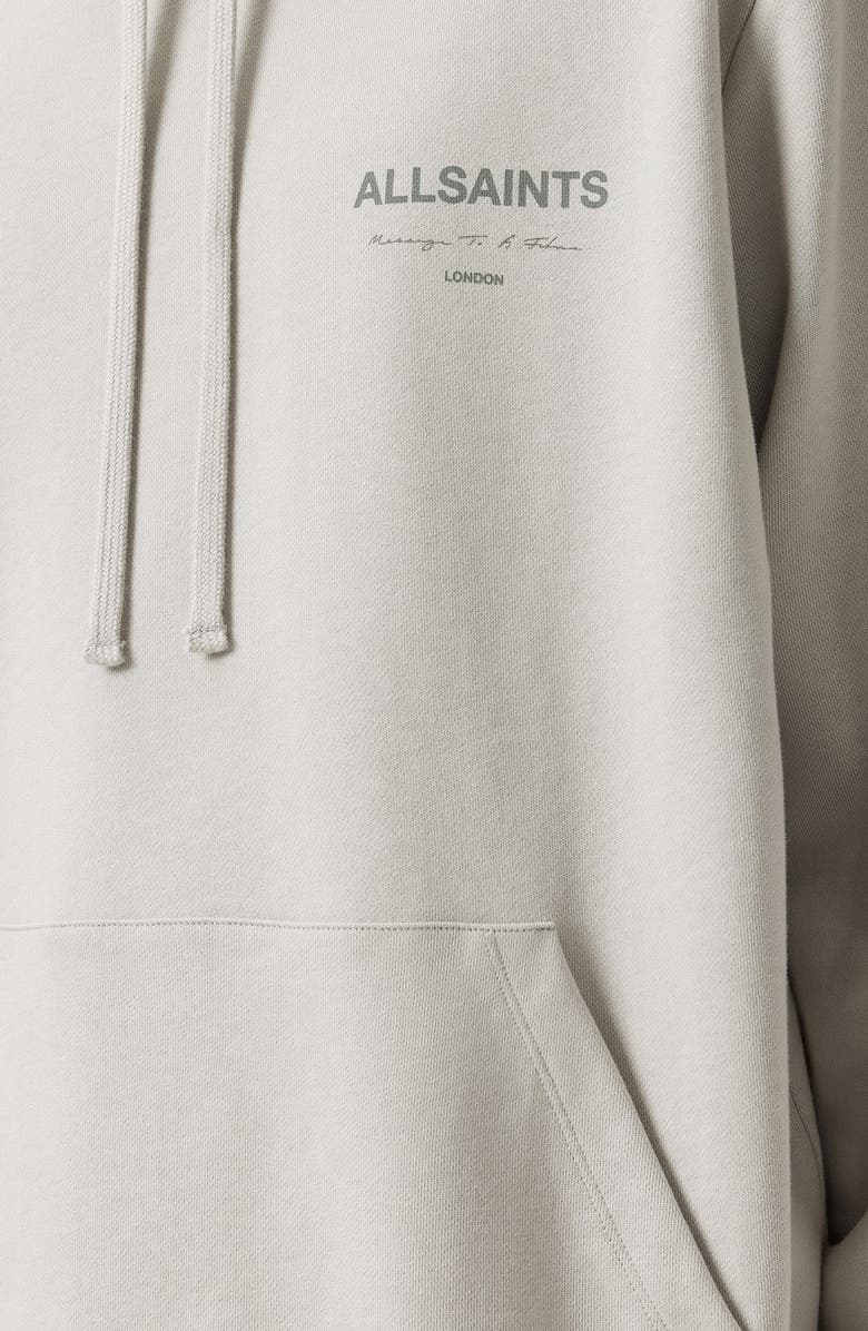 AllSaints Future Cotton Hoodie, Alternate, color, Carbon Grey