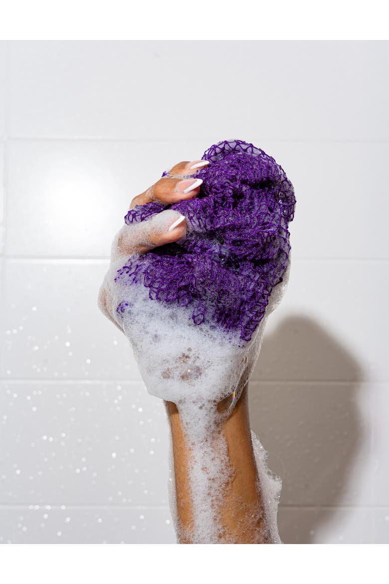 Exfoliating Sponge, Alternate, color, Purple