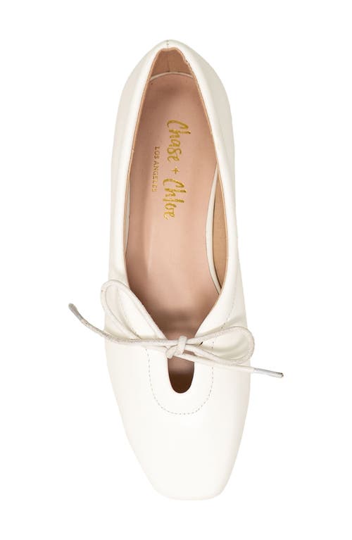 Chase & Chloe Chase And Chloe Tie Ballerina Flat
