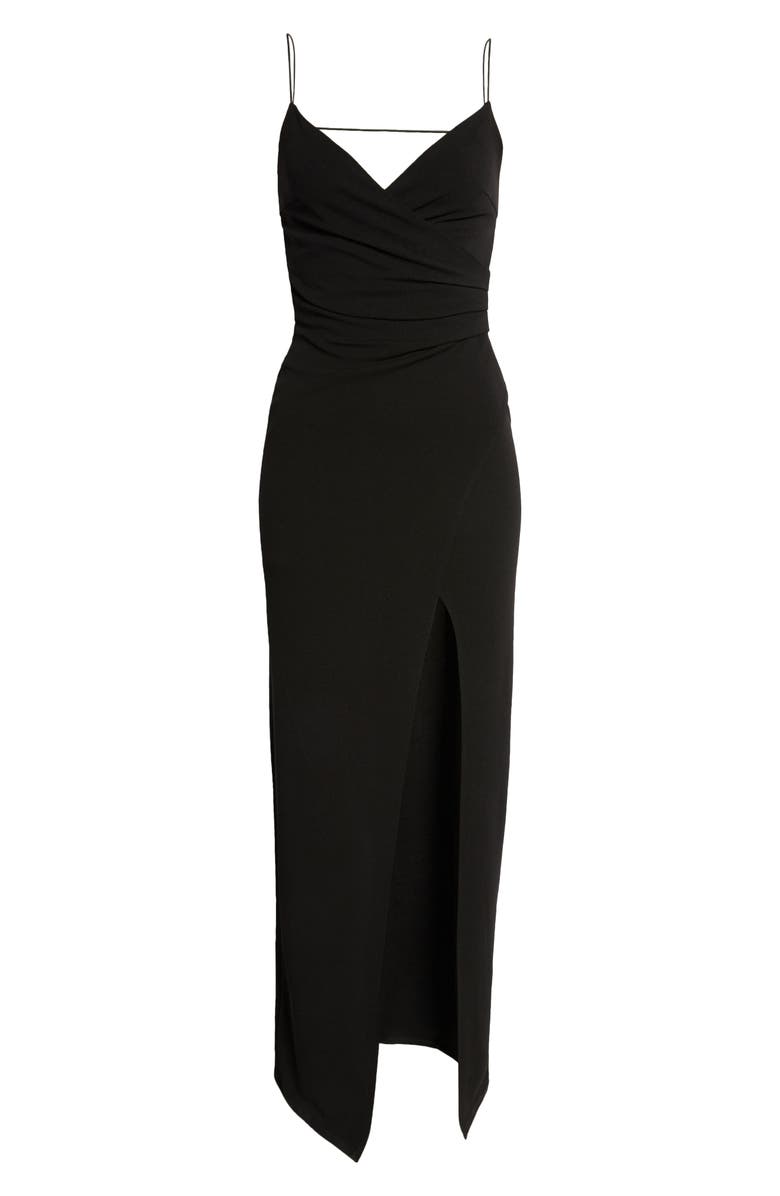 LNL Surplice Open Back Tulip Hem Gown, Alternate, color,