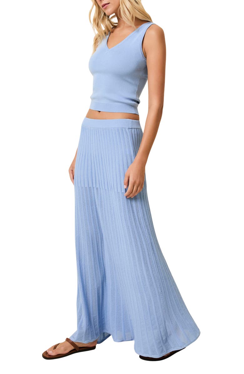Solid & Striped Bridget Maxi Skirt, Alternate, color, Open Water