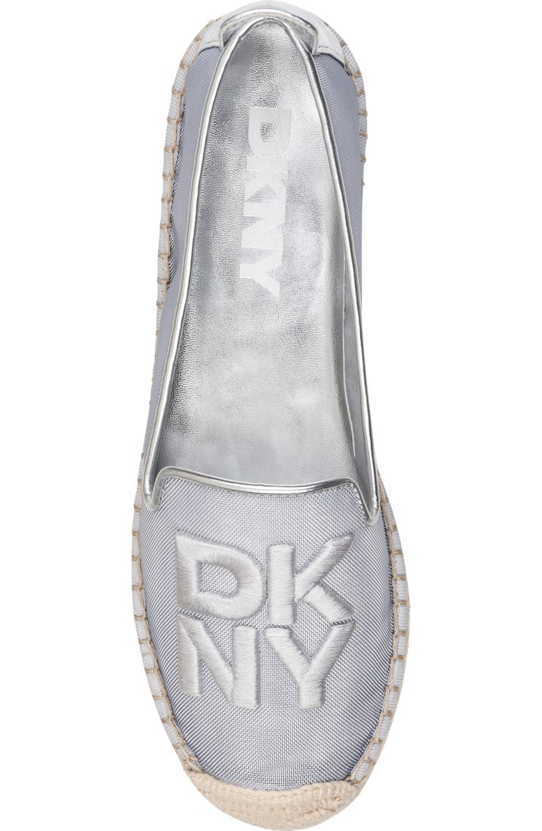 DKNY Miretta Mesh Espadrille, Alternate, color, Silver