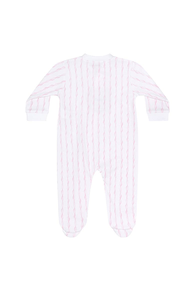 Nellapima Pink Twirls Zipper Footie - Baby, Alternate, color, Pink