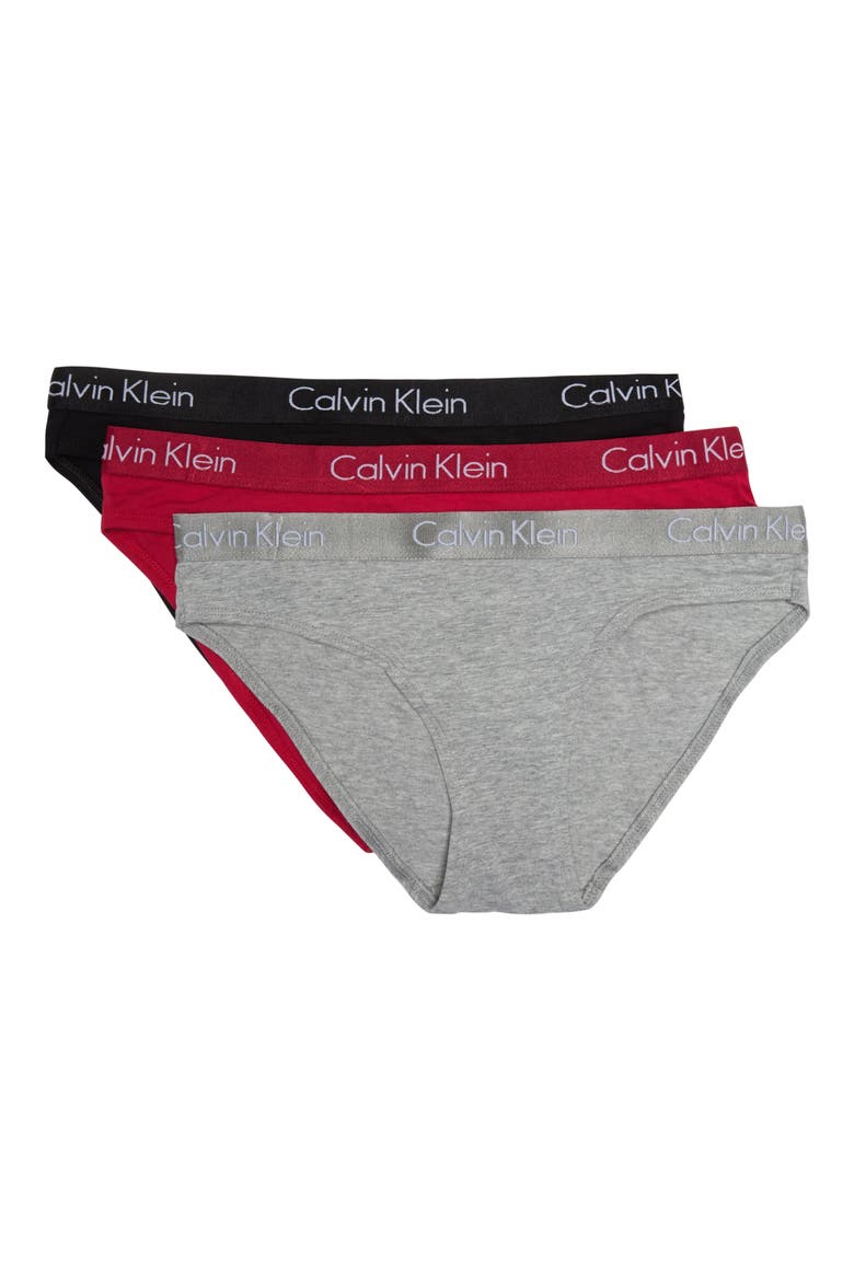 Motive Cotton Bikini Panties - Pack of 3, Main, color, UTO BLK/OBS/GH
