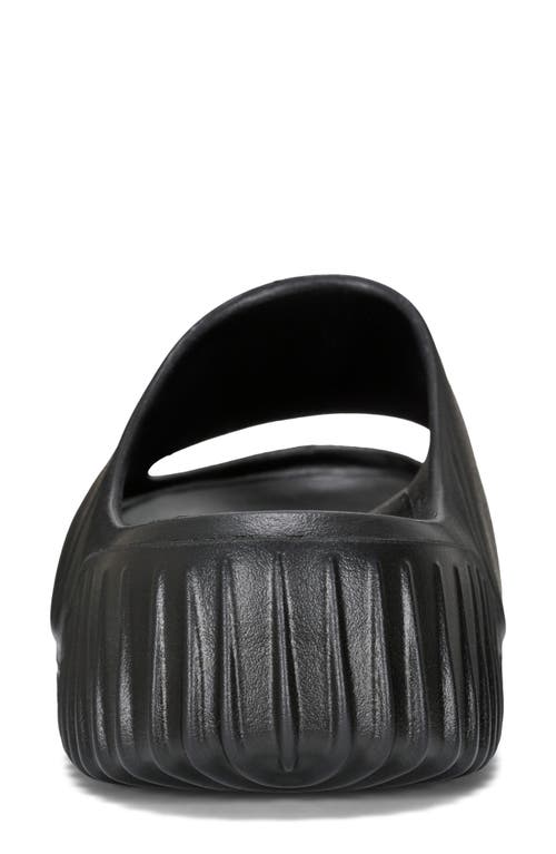 Hunter Faroe Platform Slide Sandal In Black