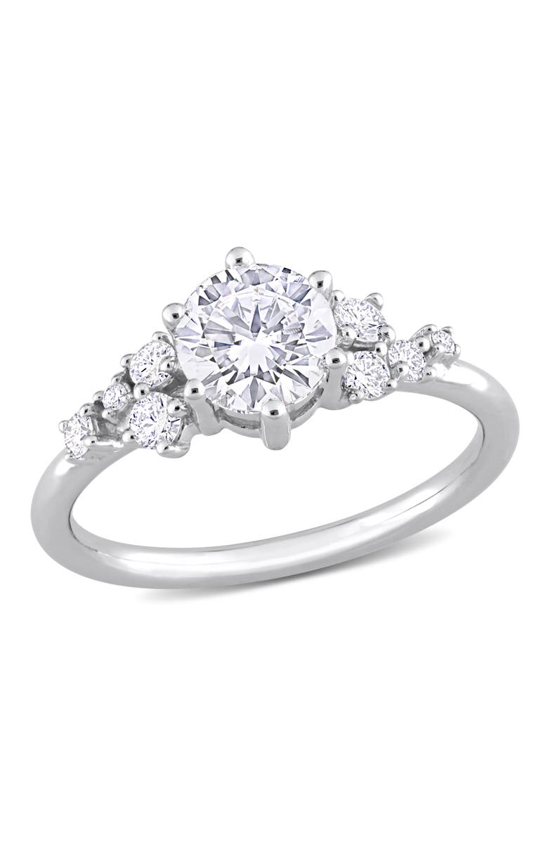 Julianna B. 1-1/4 CTW Lab-Grown Diamond Cluster Ring 14k, Main, color, White Gold