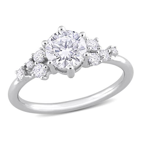 1-1/4 CTW Lab-Grown Diamond Cluster Ring 14k