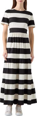 LK Bennett Leigh Stripe Maxi Dress