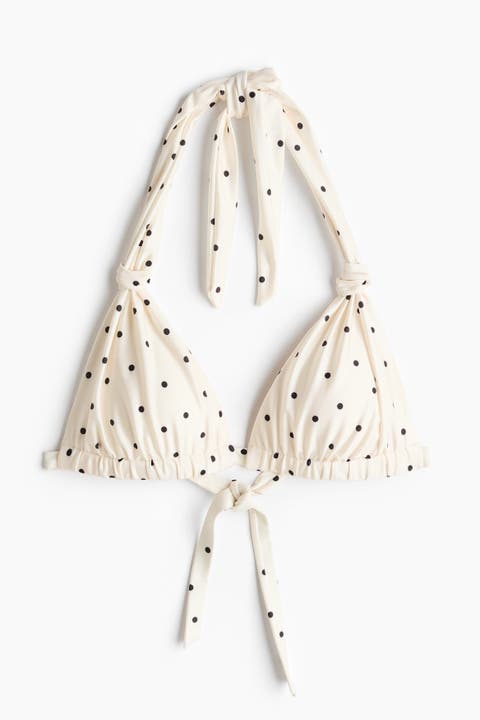 Push-up triangle bikini top