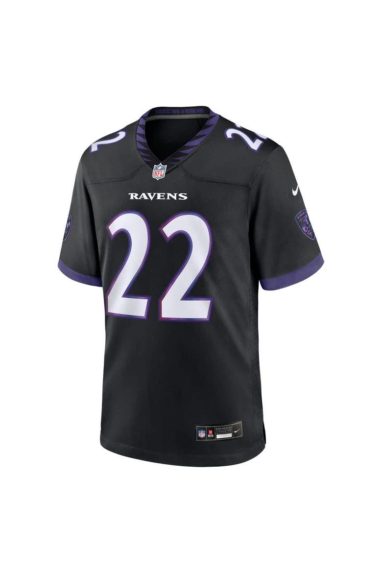Men's Nike Derrick Henry Black Baltimore Ravens Alternate Game Jersey, Alternate, color, Black
