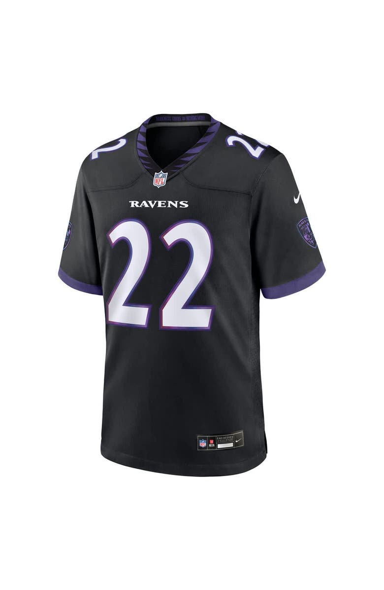Nike Men's Nike Derrick Henry Black Baltimore Ravens Alternate Game Jersey, Alternate, color, Black