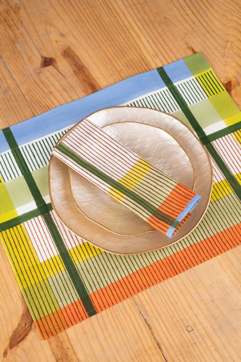 Modernist Striped Napkins - Set of 4, Alternate, color, Multicolor