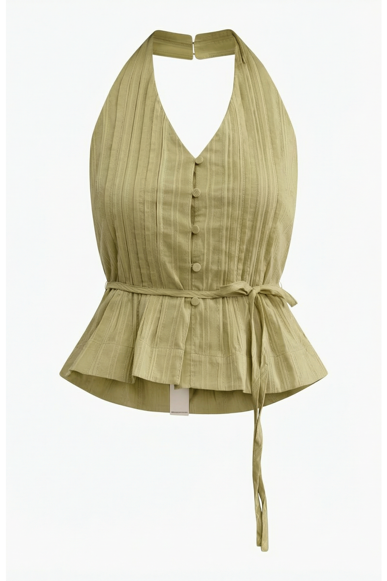Marianne Halter Top, Alternate, color, Pale Sage
