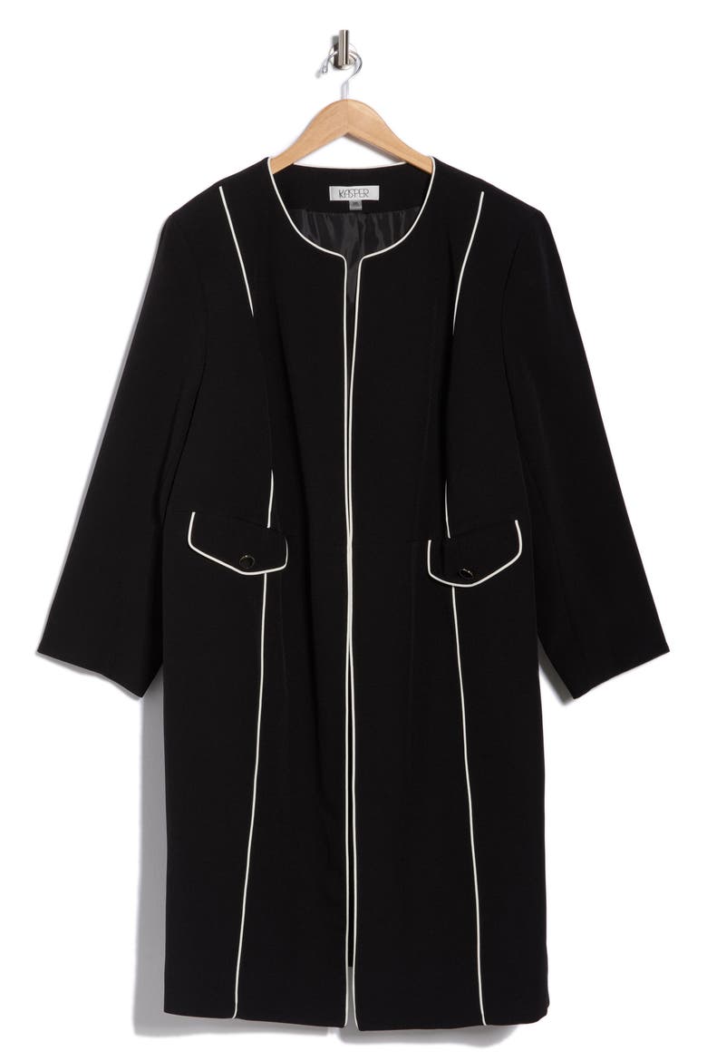Corded Topper, Alternate, color, BLACK/ VANILLA ICE